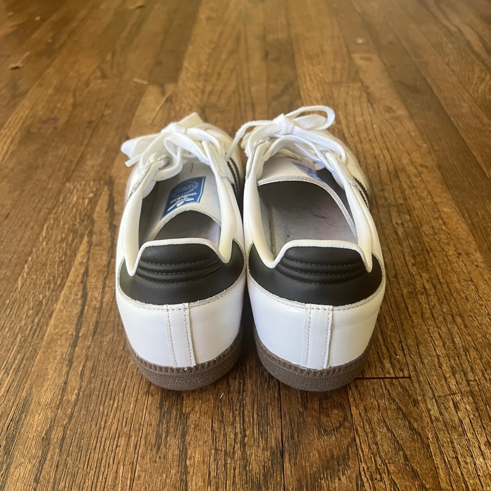 Adidas Samba White And Black Men's Shoes View 3